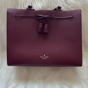 Kate Spade shoulder bag in deep red